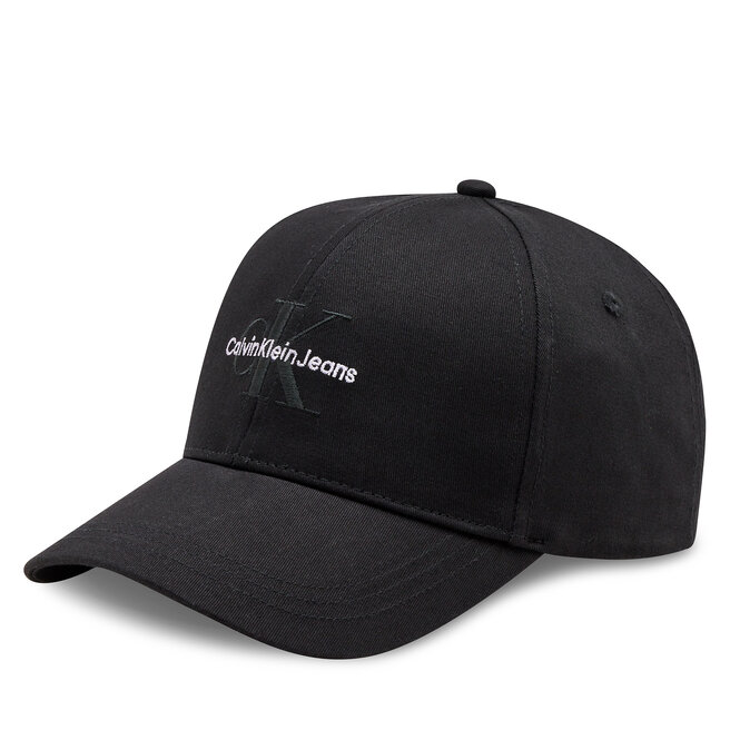 Czapka z daszkiem Calvin Klein Mono Logo Embro - Czarny