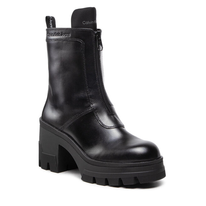 Heeled boots chunky hot sale