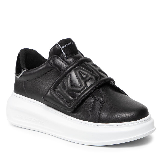 KARL LAGERFELD Sneakersy KARL LAGERFELD KL62537 Black Lthr