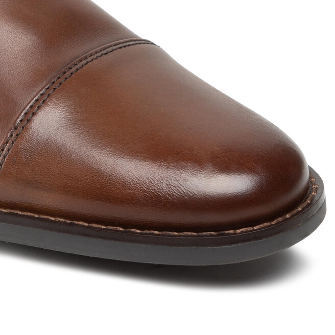 Clarks Κλειστά παπούτσια Clarks Becken Cap 261231387 Tan Leather