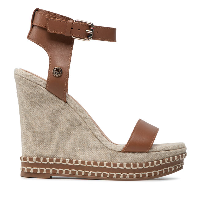 Tommy Hilfiger Sandalias Tommy Hilfiger Elevated Signature Wedge Sandal FW0FW06296 TOMMY HILFIGER Borsa per laptop nero