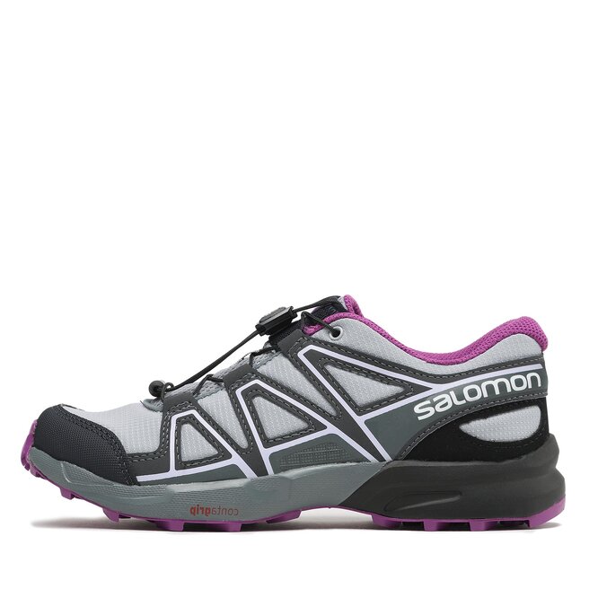 Salomon Scarpe Salomon Speedcross J L41727200 13 M0 Quarry/Black/Sparkling Grape