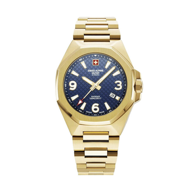 Ρολόι Swiss Alpine Military 7005.1115 Gold/Blue 7611751178578-00