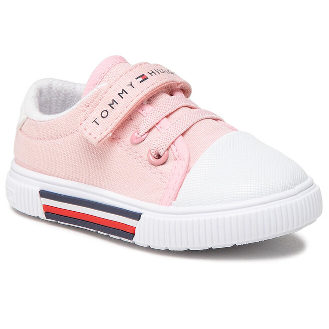 Teniși Tommy Hilfiger Low Cut Lace-Up/Velcro Sneaker T1A4-31007-0890 Pink 302