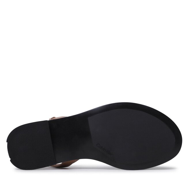 Calvin Klein Sandale Calvin Klein Almond Sandal W/Hw HW0HW01483 Safari Canvas RBC