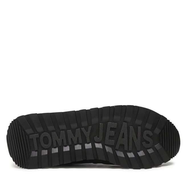 Tommy Jeans Sneakers Tommy Jeans Leather Runner Ess EM0EM00898 Japonki TOMMY HILFIGER Massage Footbed Beach Sandal FM0FM03979 Black BDS