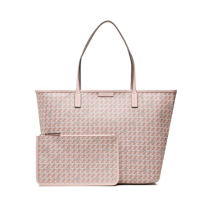 Torebka Tory Burch Basketweave Tote 145634 Winter Peach 650