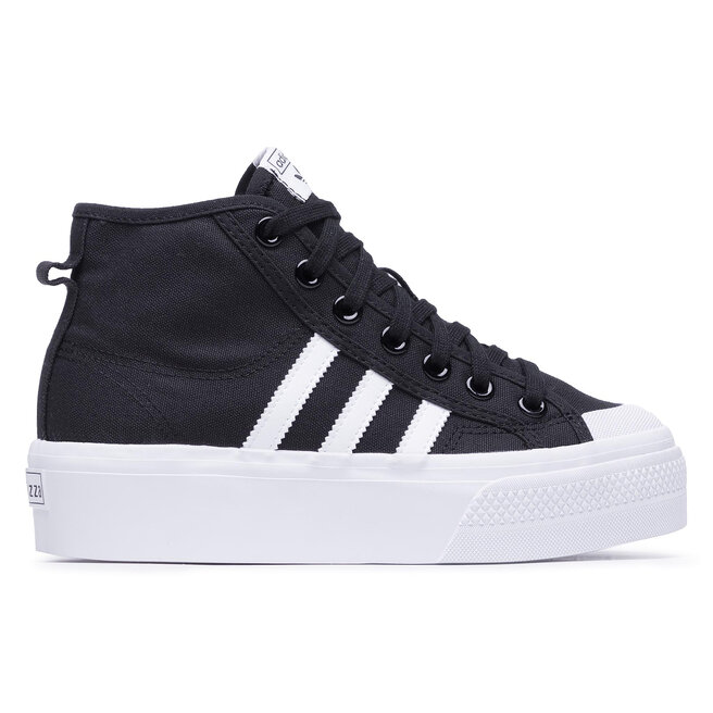 adidas Обувки adidas Nizza Platform Mid W FY2783 Cblack/Ftwwht/Ftwwht