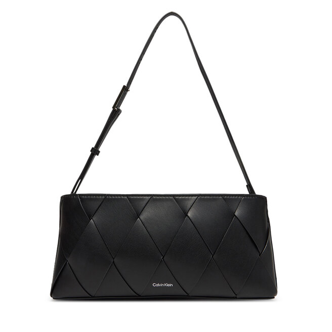 Torebka Calvin Klein Ck Woven Elongated Shoulder Bag - Czarny