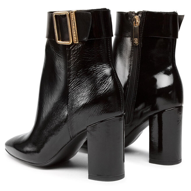 tommy hilfiger patent leather platform boots