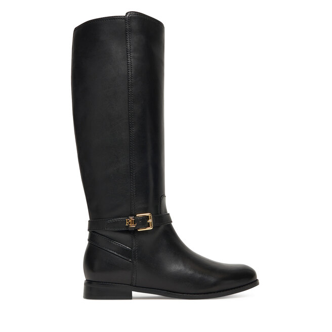 Oficerki LAUREN RALPH LAUREN Brooke Tll 2 Bo Tal - Czarny