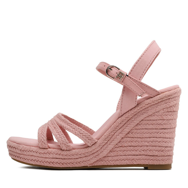 Espadrillos Tommy Hilfiger Essential Wedge Sandal FW0FW07159 Soothing Pink  TQS | www.eskor.se
