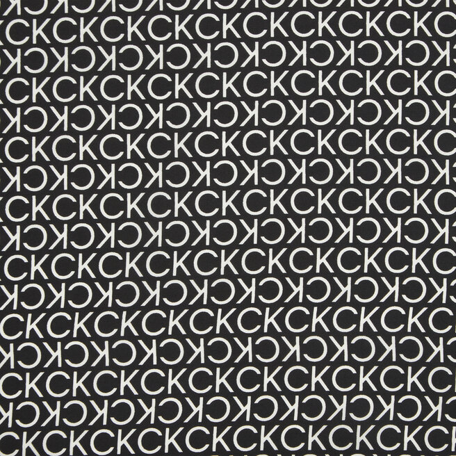 Tuch Calvin Klein Silk Monogram Black K60K611413 Bandana Ck 70X70 BEH
