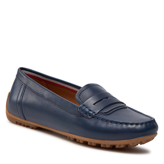 Geox Dames D Kosmopolis Grip Moccasin, Schwarz, 37.5 EU