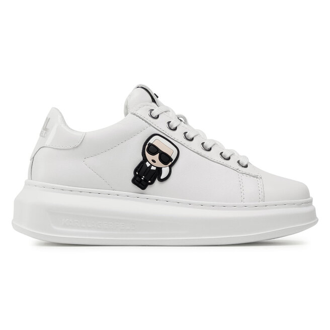 Legend Controversial Teacher's day Sneakers KARL LAGERFELD KL62530 White Lthr/Mono • Www.epantofi.ro