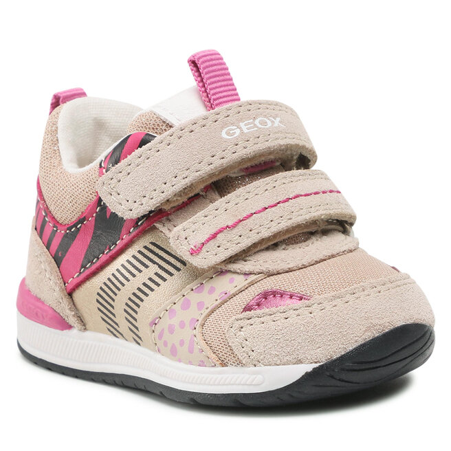 Geox Сникърси Geox B Rishon G. A B150LA 022AS C5084 Beige/Fuchsia