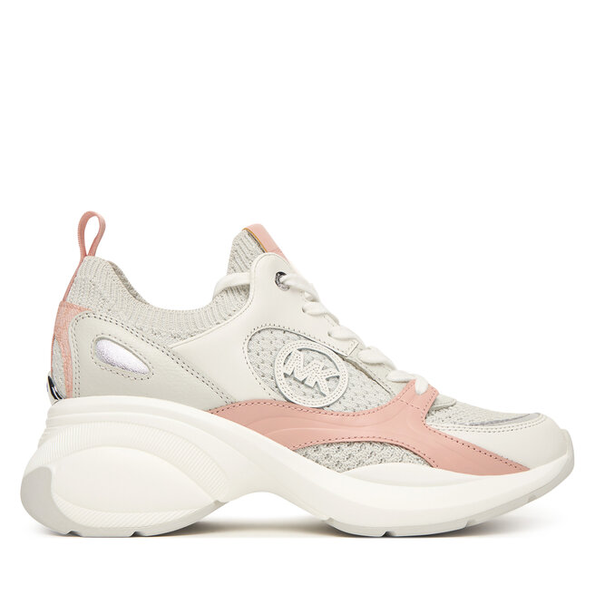 Sneakersy MICHAEL Michael Kors Zuma Knit Trainer 43S6ZUFS1D Różowy - kobiece