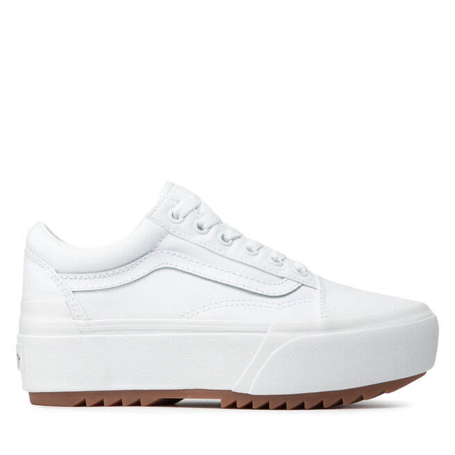 Vans Teniși Vans Old Skool Stacked VN0A4U15L5R1 (Canvas) True White