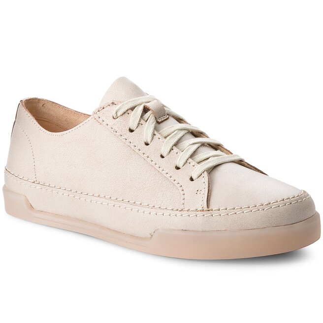 Κλειστά παπούτσια Clarks Hidi Holly 261310304 White Leather | epapoutsia.gr