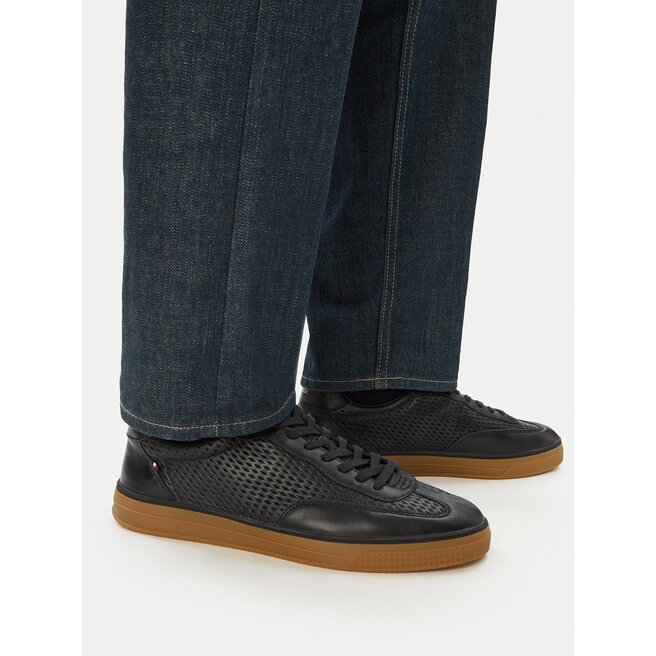 Sneakersy Tommy Hilfiger Lo Lux Cut Out FM0FM05926 Czarny