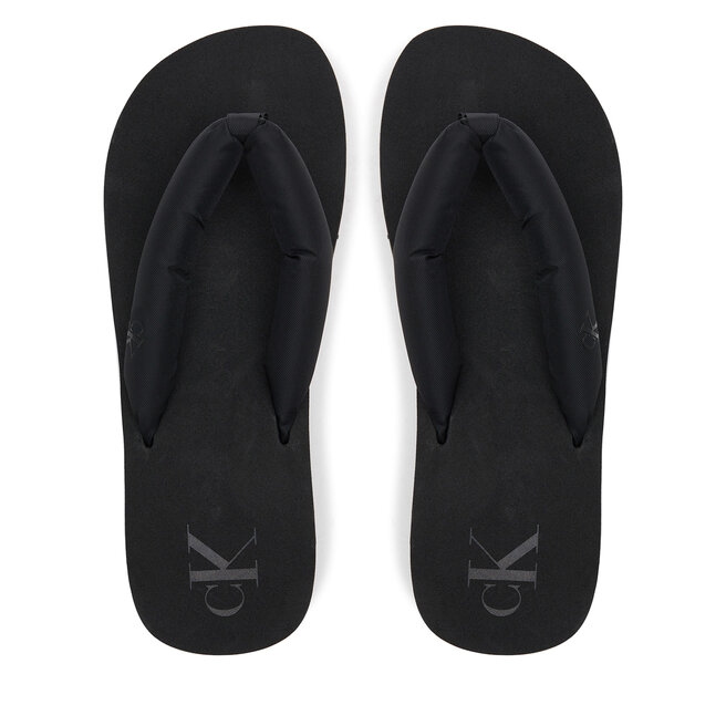 Japonki Calvin Klein Jeans Beach Sandal Flatform Ttxr Satin - Czarny