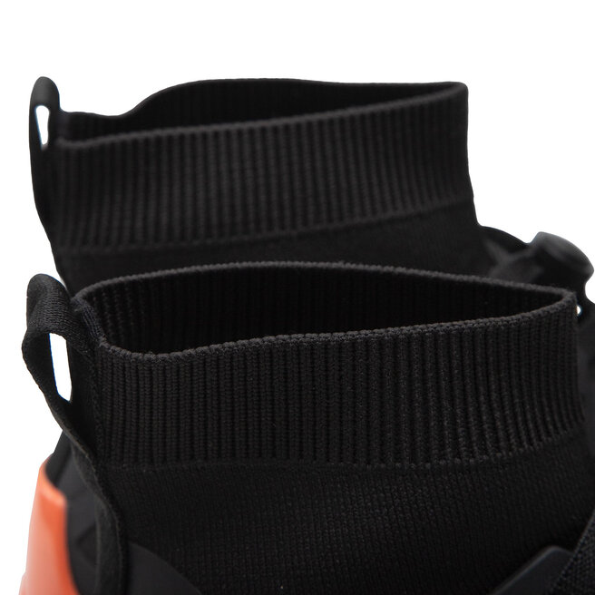Calvin Klein Sneakers Calvin Klein High Top Lace Up Knit HM0HM00760 Black/Coral 0GP