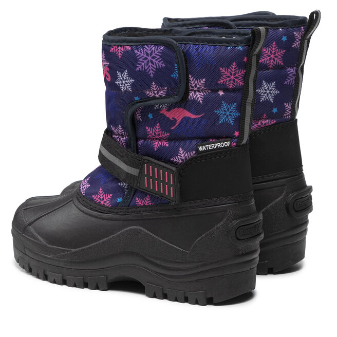 KangaRoos Bottes de neige KangaRoos K-Shell 02094 000 4803 S Dk Navy/Snowflake