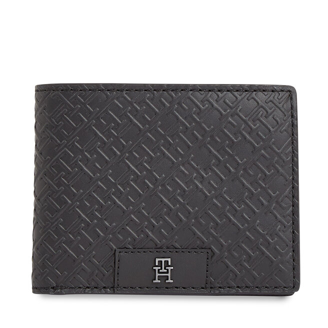 Μεγάλο Πορτοφόλι Ανδρικό Tommy Hilfiger Th Monogram Mini Cc Wallet AM0AM12175 Black BDS