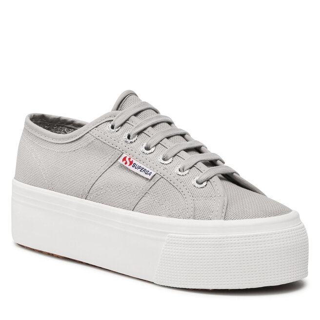 Teniși Superga 2790 Platform S9111LW Grey Colomba/F Avorio