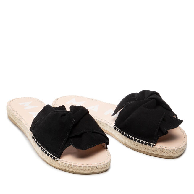 Manebi Espadrilles Manebi Sandals With Knot K 1.0 Black Soft Suede
