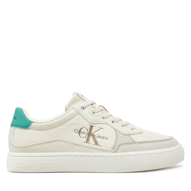 Sneakersy Calvin Klein Jeans Classic Cupsole Low Lth Ml - Écru