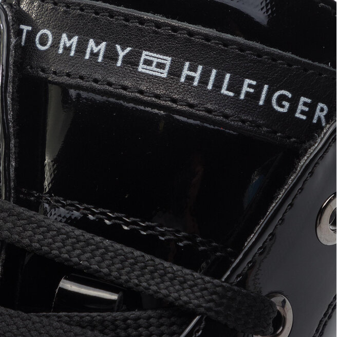 Tommy Hilfiger Stiefel Tommy Hilfiger Lace-Up Bootie T4A5-30445-0765 M Schwarz