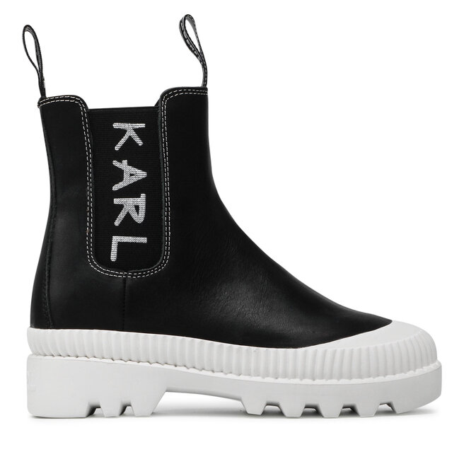 KARL LAGERFELD Μποτάκια με λάστιχο KARL LAGERFELD KL42560 Black Lthr