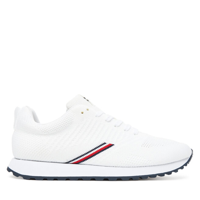Sneakersy Tommy Hilfiger New Runner Eva Corpo Knit - Biały