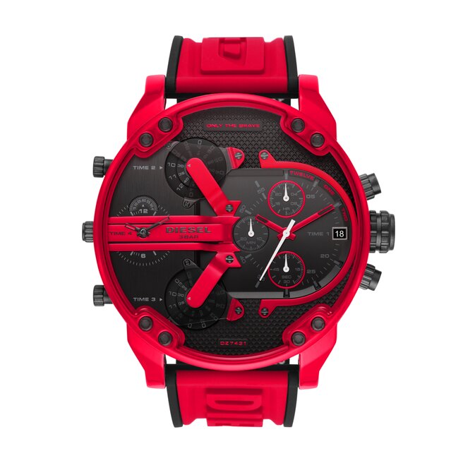 Orologio store diesel rosso
