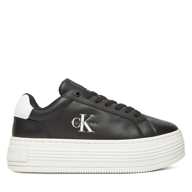 Sneakersy Calvin Klein Jeans Bold Flatf Low Lace Lth - Czarny
