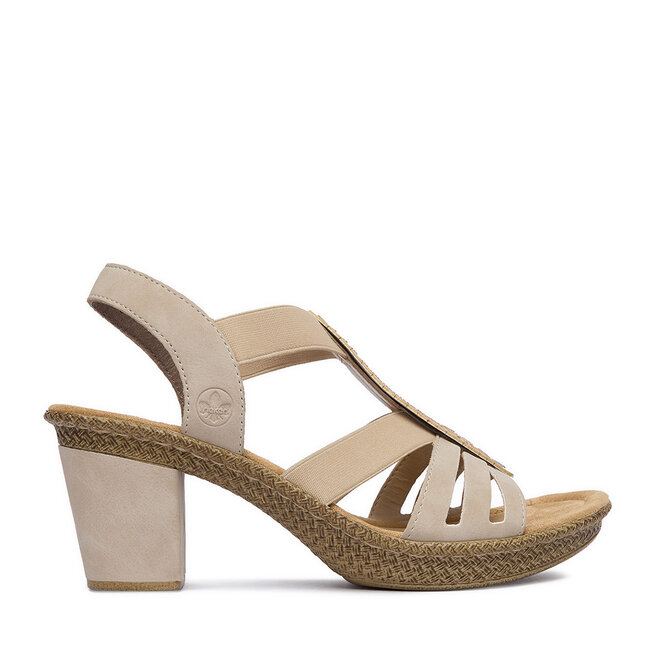 Sandały Rieker CEO-66526-62 Beżowy - kobiece