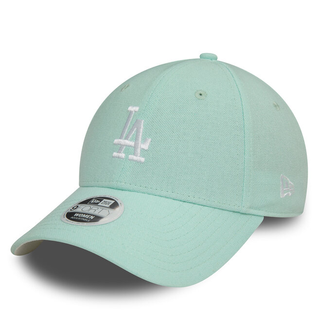 Czapka z daszkiem New Era Wmns Mlb Linen 940 La Dodgers - Zielony