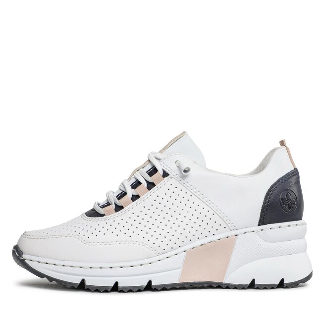Rieker Sneakersy Rieker N6359-80 Weiss