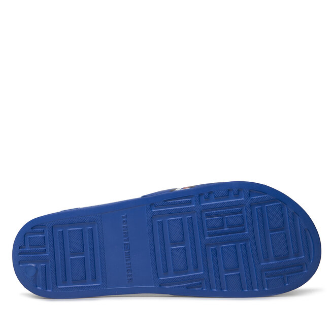 Tommy Hilfiger Șlapi Tommy Hilfiger Corporate Flag Pool Slide FM0FM04613 Ultra Blue C66