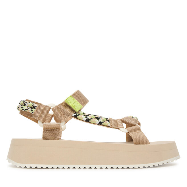 Sandały Tommy Jeans Tjw Eva Rope Sandal EN0EN02970 Beżowy - kobiece