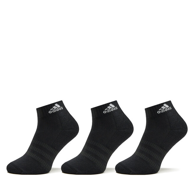 Skarpety Niskie Unisex adidas Cushioned Sportswear Ankle Socks 3 Pairs - Czarny