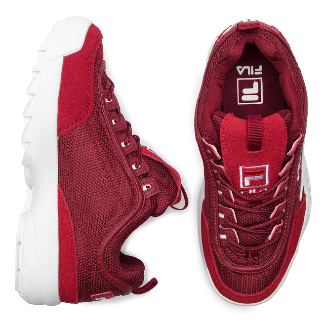 Fila disruptor mesh low marsala discount