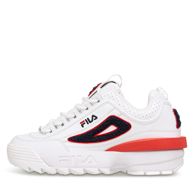 Fila Sneakersy Fila Disruptor Patch Wmn FFW0356.13037 White/Fila Navy