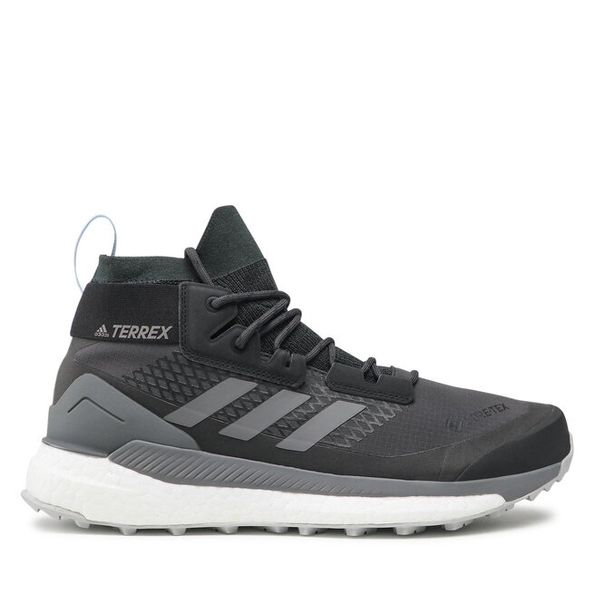 adidas Обувки adidas Terrex Free Hiker Gtx W GORE-TEX G28464 Carbon/Grey Four/Glow Blue