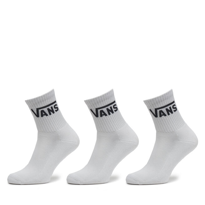Zestaw 3 par wysokich skarpet męskich Vans Classic - Biały
