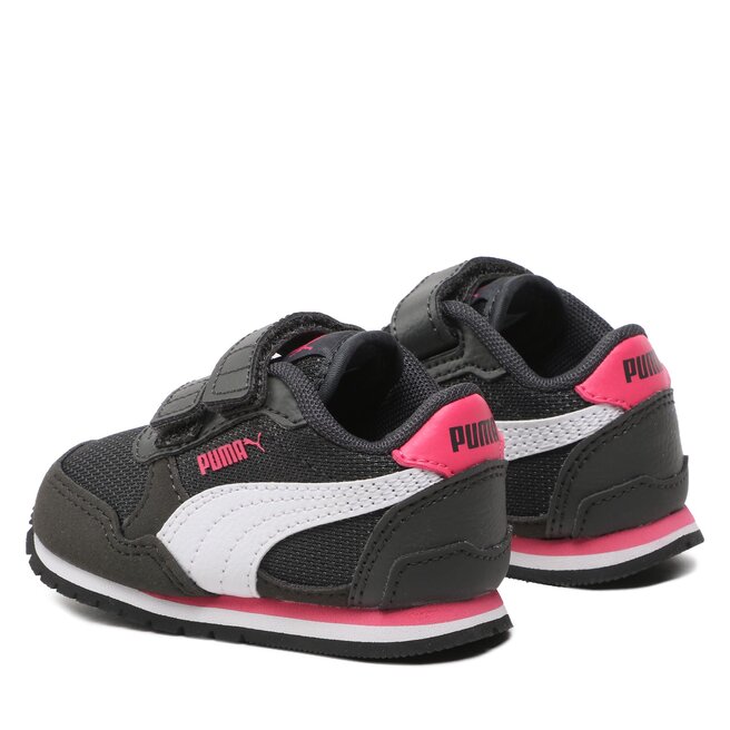 Puma Sneakersy Puma St Runner V3 Mesh V Inf 385512 16 Shadow Gray/White/Glow Pink
