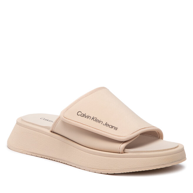 Calvin Klein Jeans Чехли Calvin Klein Jeans One-Strap YW0YW00672 Tuscan Beige AF6