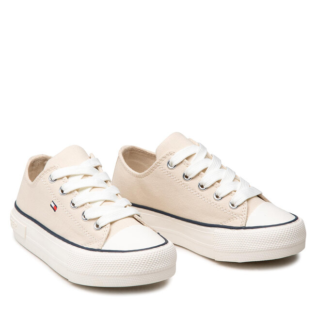 Tommy Hilfiger Scarpe da ginnastica Tommy Hilfiger Low Cut Lace-Up Sneaker T3A4-32118-0890 M Beige 500