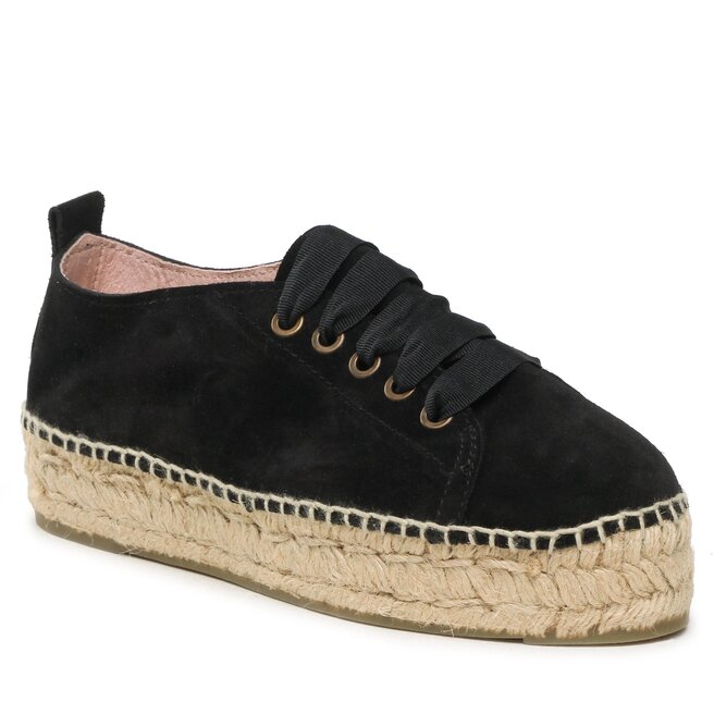 Espadrilles Manebi Lace Up Espadrilles K 1.0 E0 Black eschuhe